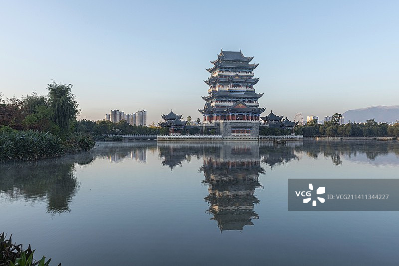 中国云南保山永昌阁永子棋院图片素材