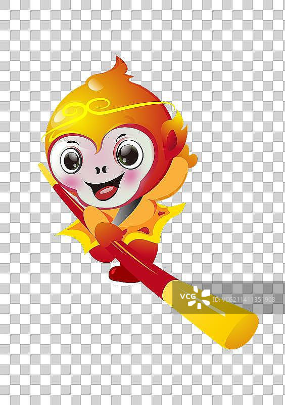 十二生肖动物猴子孙悟空形象图片素材