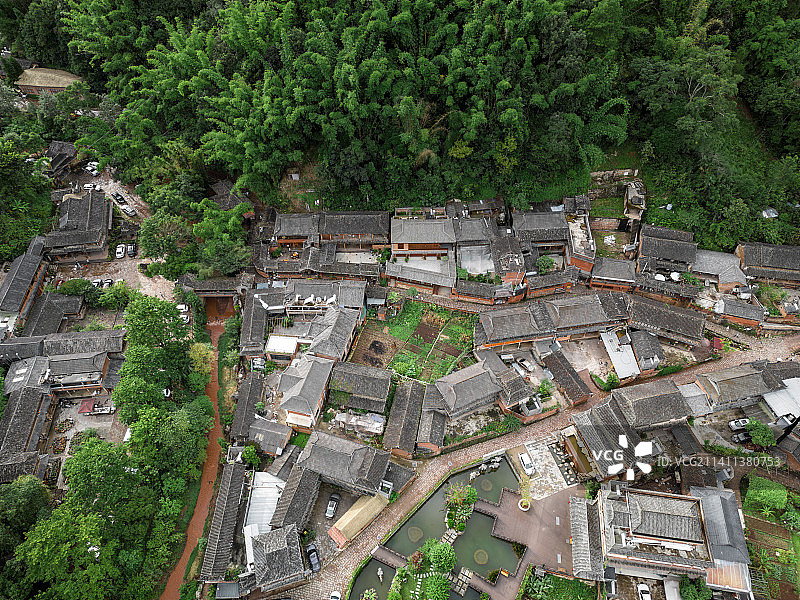 云南普洱墨江那柯里茶马古道古镇图片素材