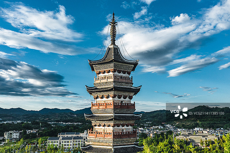 江西赣州安远无为塔图片素材