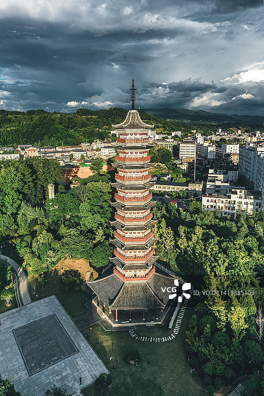 江西赣州安远无为塔图片素材