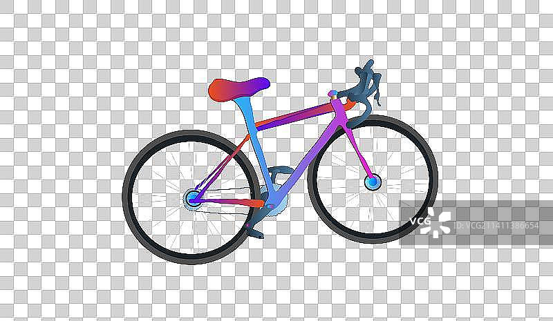 自行车的元素贴纸图片素材