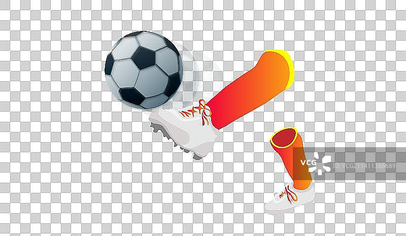 踢足球的体育元素图片素材