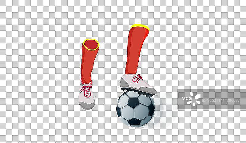 踢足球的体育元素图片素材