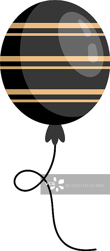 漂浮的黑色氦气球图片素材