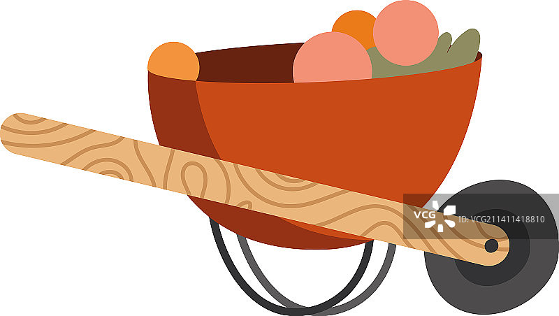 园艺手推车工具图片素材