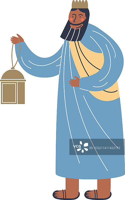 贤士加斯帕的马槽形象图片素材