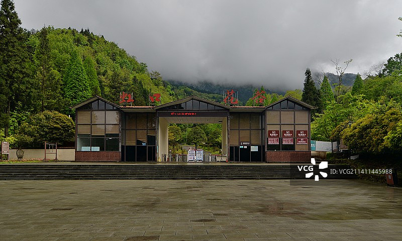 成都周边周末休闲活动目的地之一，都江堰虹口花谷（资料图）图片素材