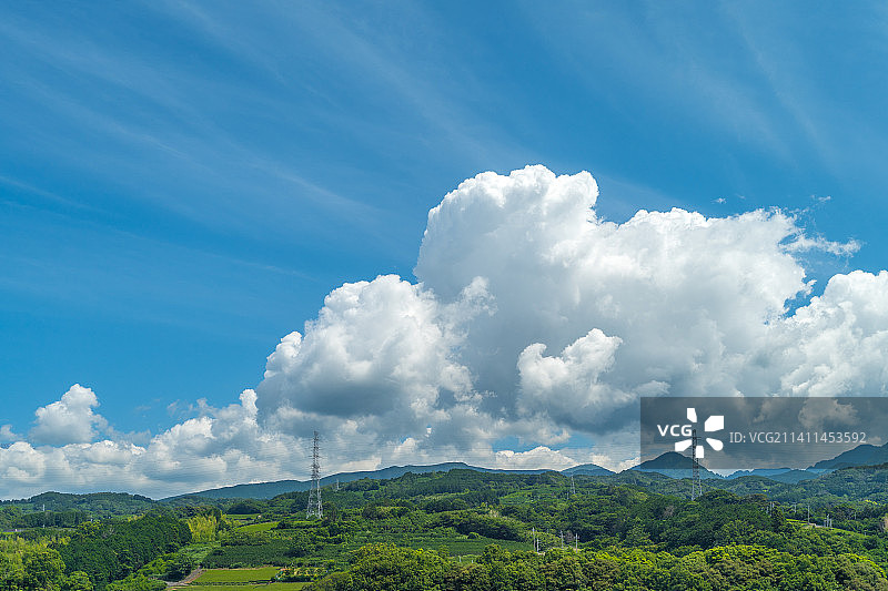 日本东海道新干线沿线风景图片素材
