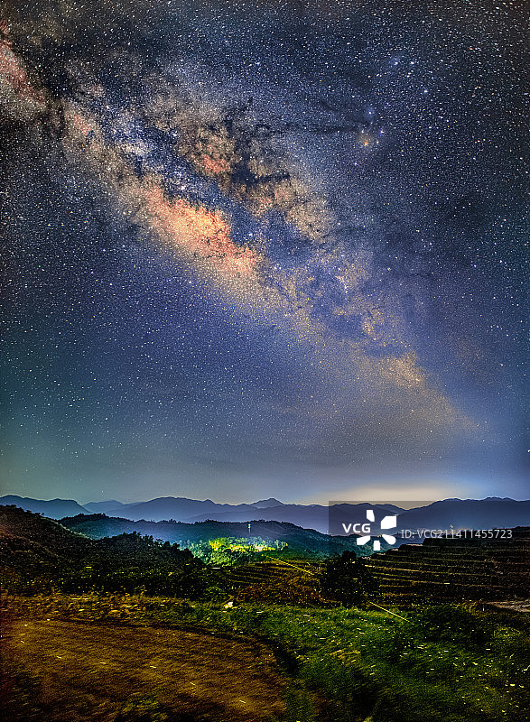 梯田星光图片素材