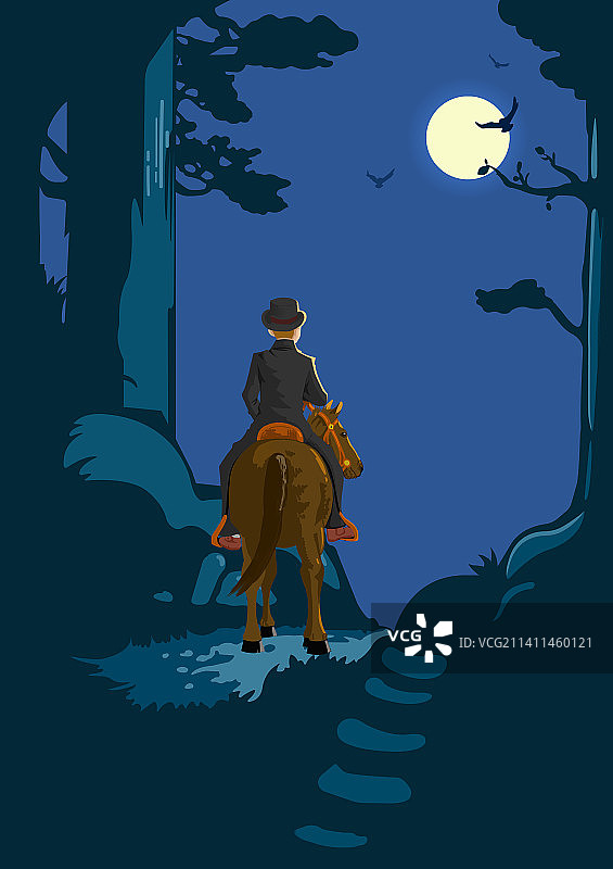 英伦绅士骑马图片素材