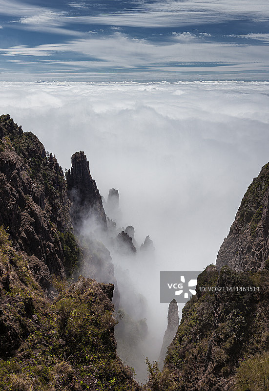 湖北神农架神农谷云海图片素材
