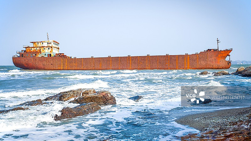 大连沉船湾中景图片素材