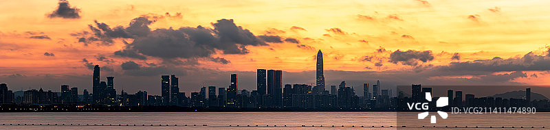 深圳城市天际线图片素材