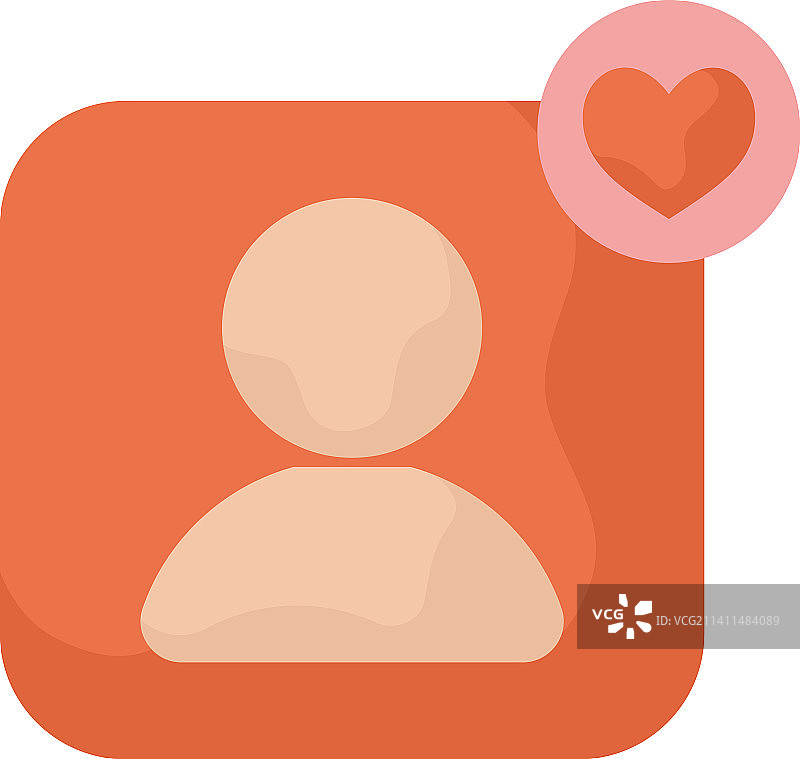 橙色联系方式图标图片素材