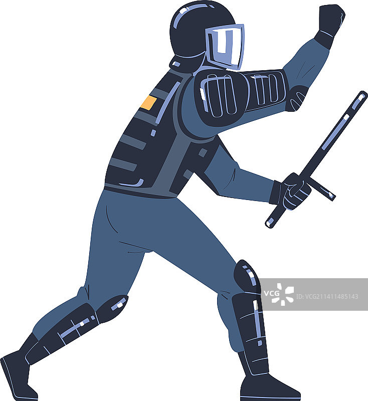 穿制服的防暴警察和队员图片素材