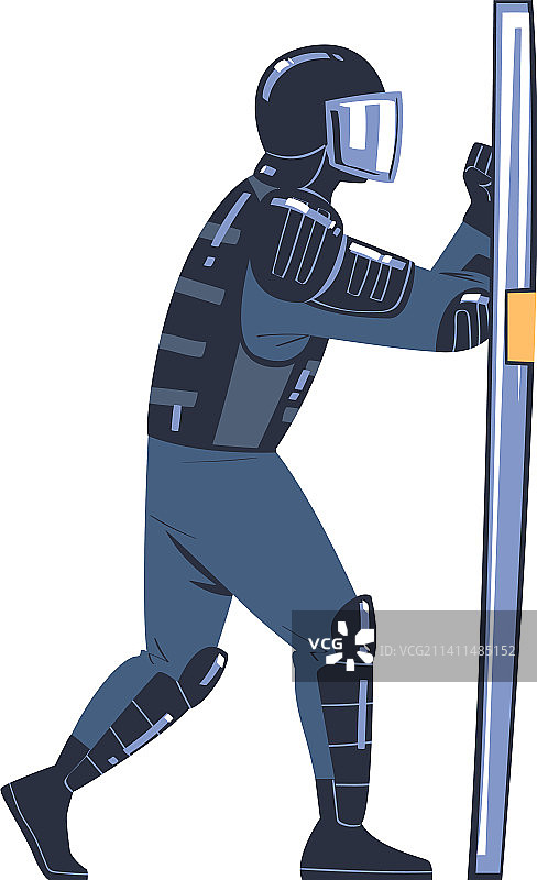 穿制服的防暴警察和队员图片素材
