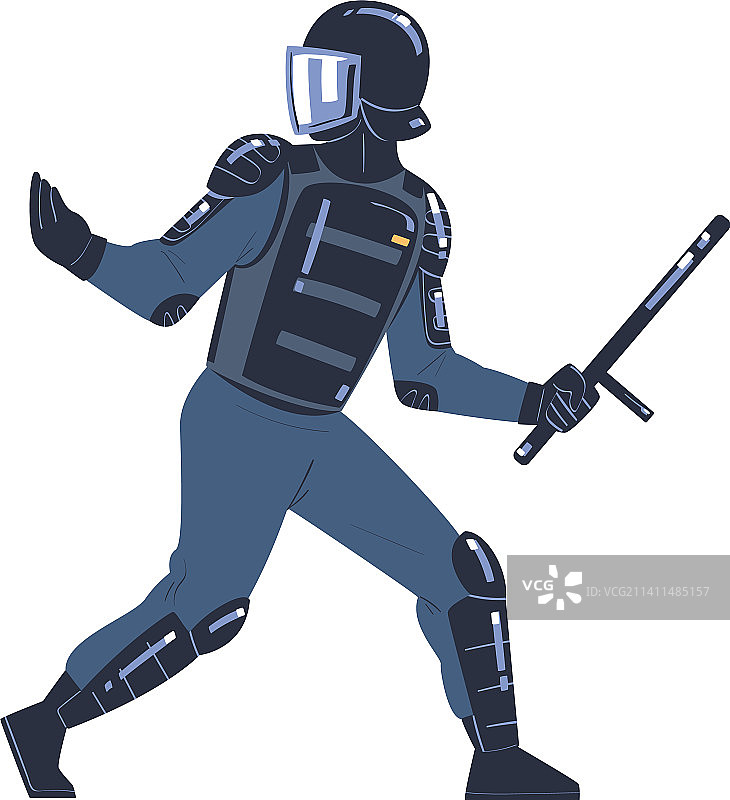 穿制服的防暴警察和队员图片素材