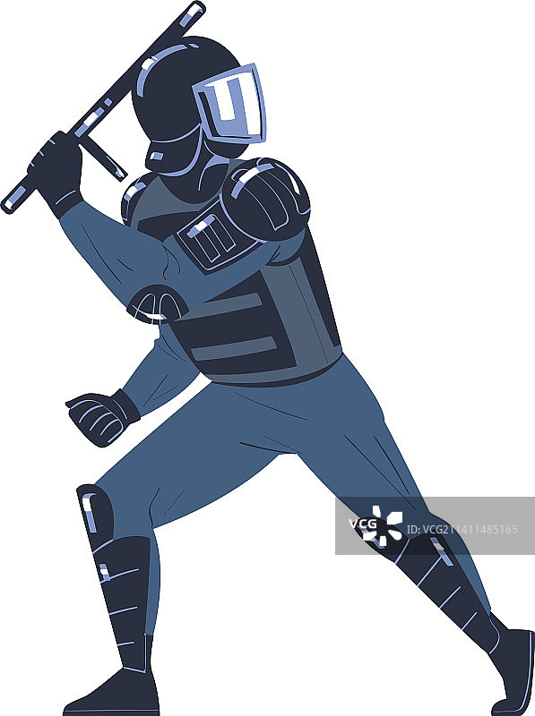 穿制服的防暴警察和队员图片素材