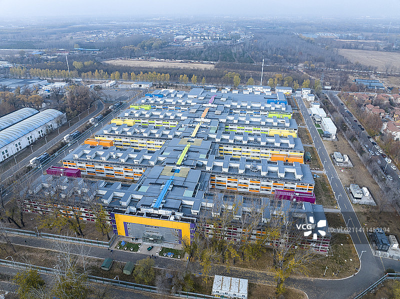 北京小汤山非典新冠病毒传染病方舱集中隔离医院图片素材