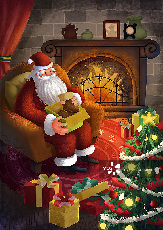 圣诞节插图图片素材