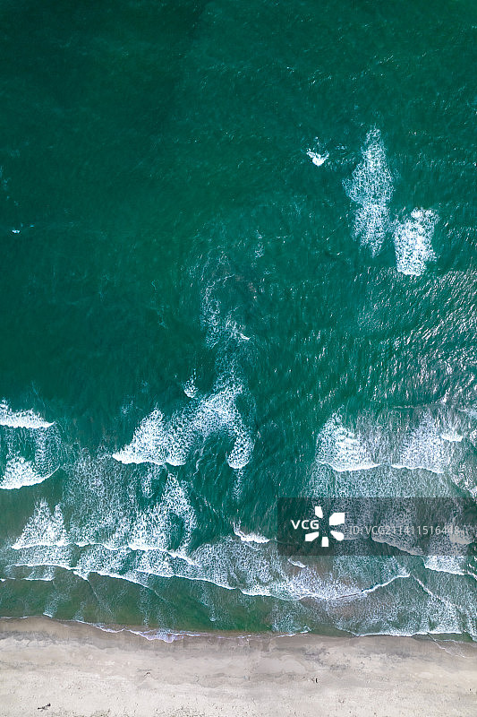 航拍蓝色海洋大场景海洋全景航拍图片素材