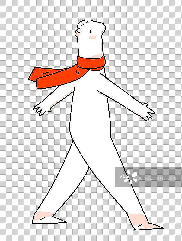 冬天漫画设计元素人物图片素材