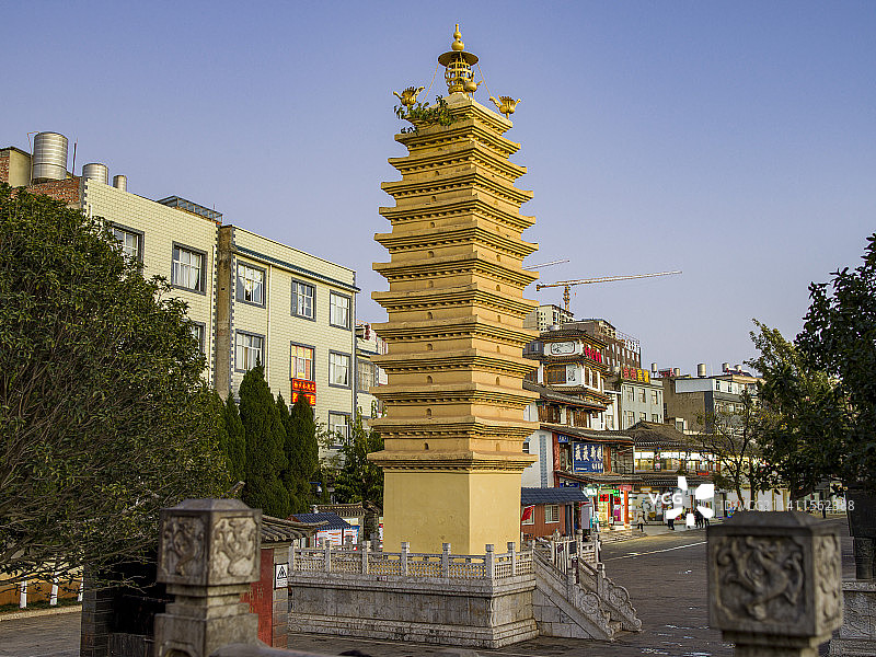 官渡妙湛寺双塔图片素材