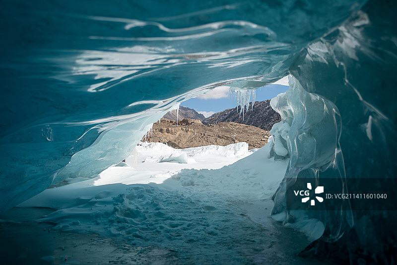蓝冰的世界-蓝冰洞图片素材