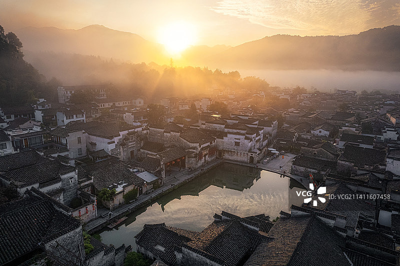 宏村月沼图片素材