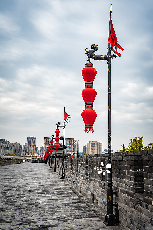 西安城墙图片素材