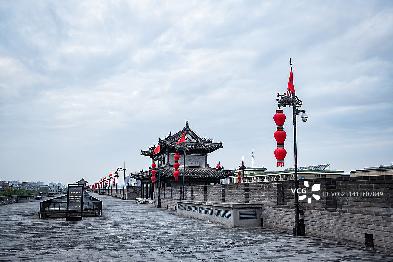 西安城墙图片素材
