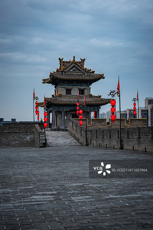 西安城墙图片素材