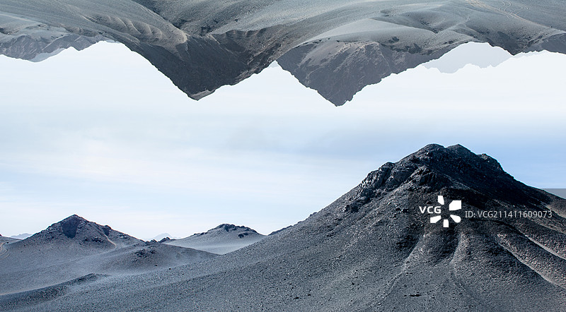 青海黑山戈壁地貌图片素材