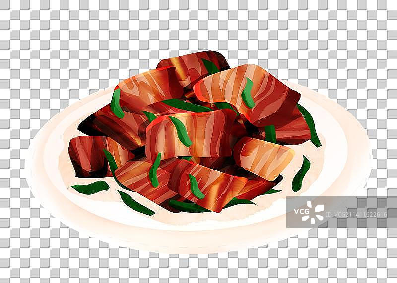 回锅肉炒腊肉图片素材