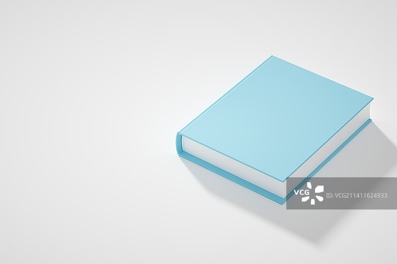 三维渲染白色地面放置着的书本图片素材