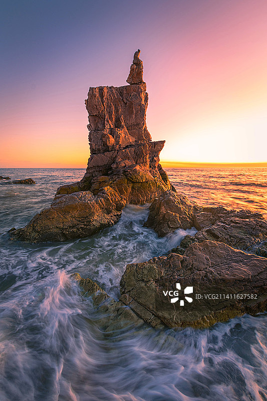 大连海岸 旅顺将军石图片素材