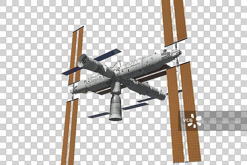 神舟十五与中国空间站对接图片素材