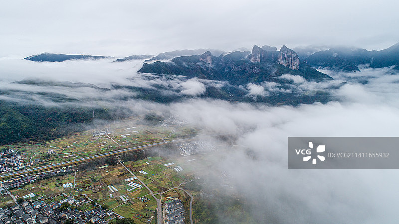 温州永嘉美丽乡村岩头镇图片素材