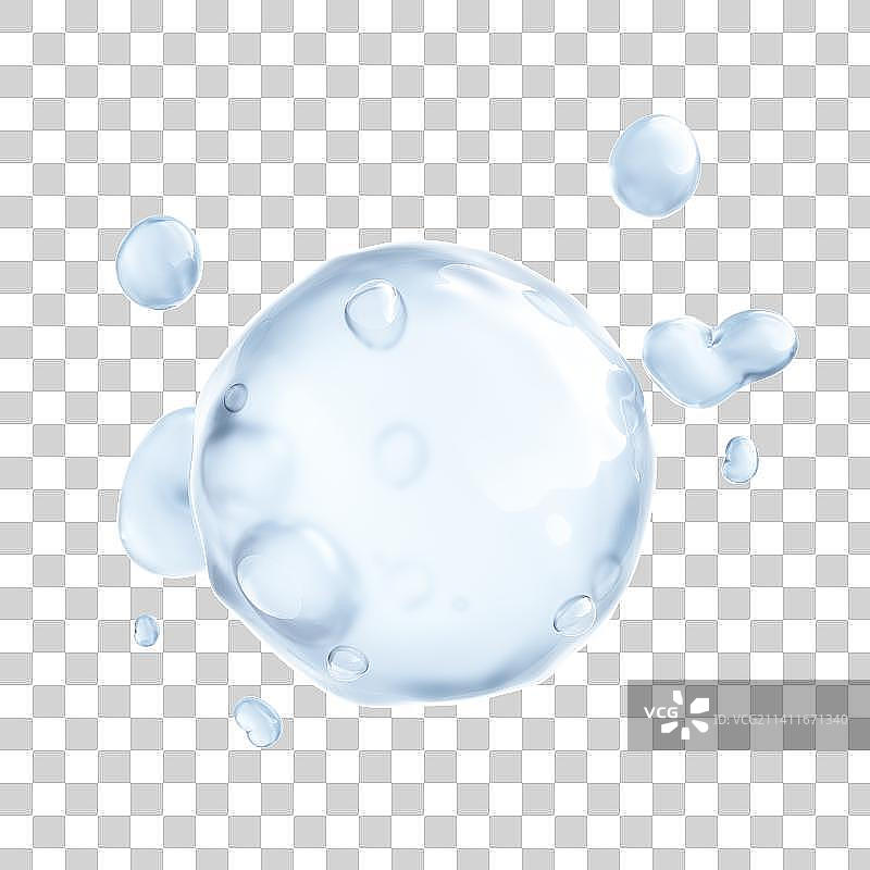 3D渲染的分子结构图片素材