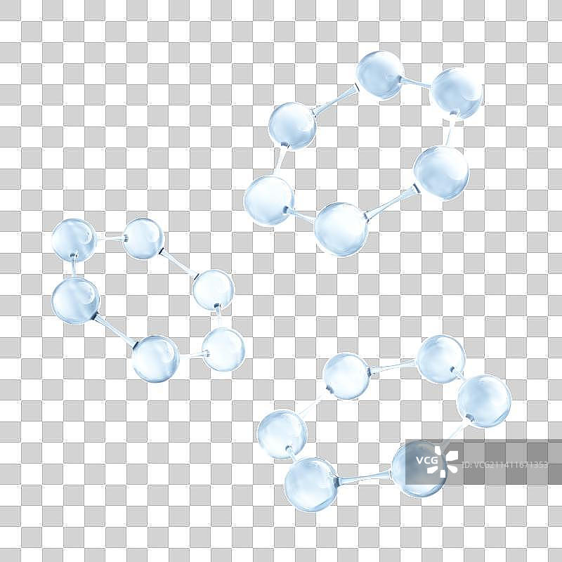 3D渲染的分子结构图片素材