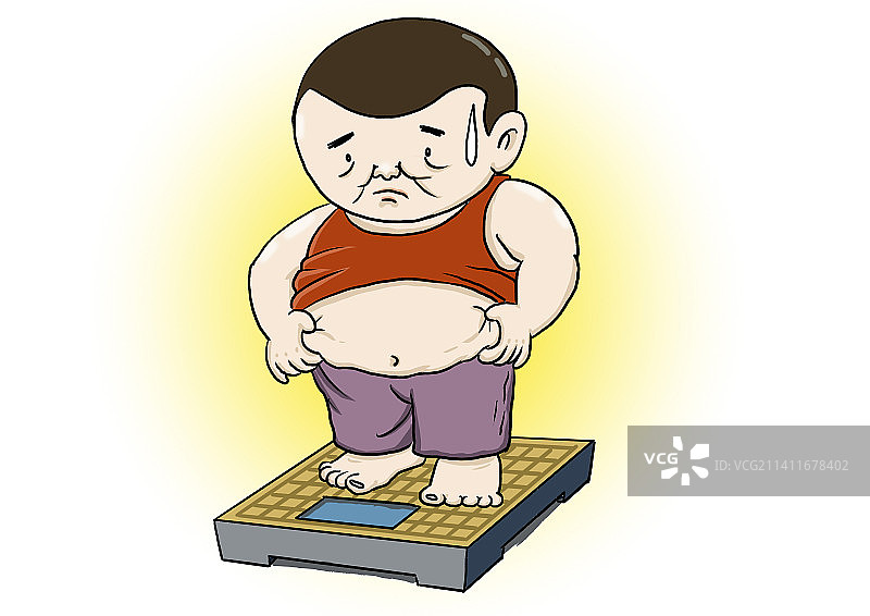 中年油腻男体重超标大肚腩图片素材