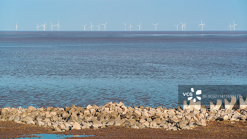 上海南汇沙滩图片素材