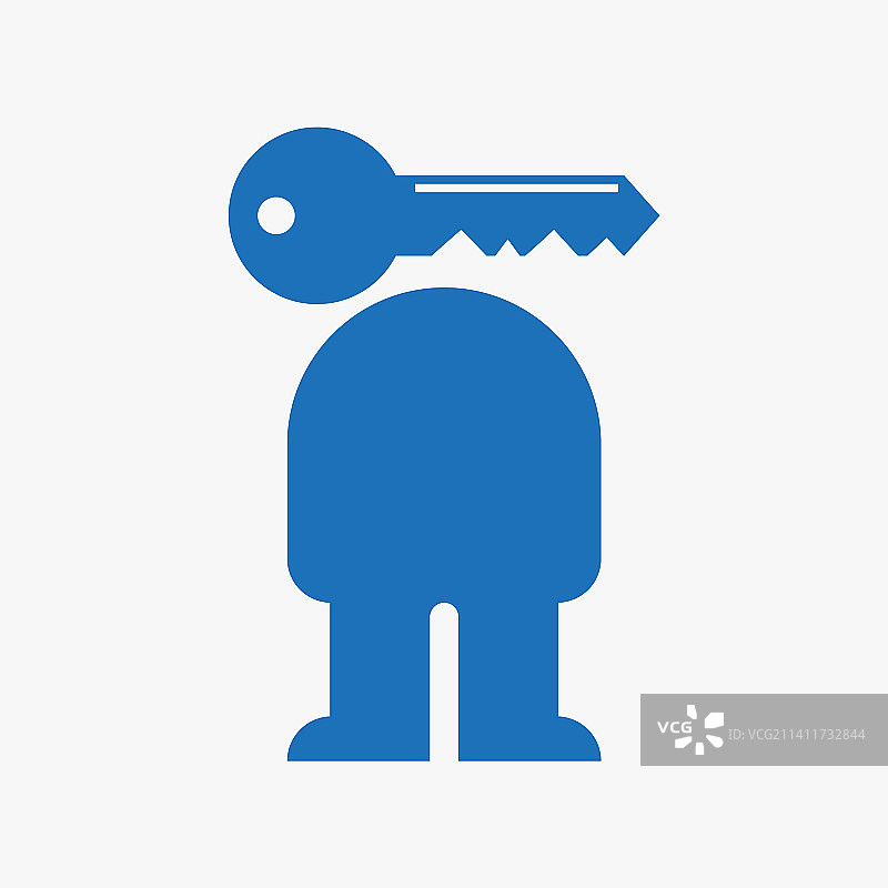 人体关键logo设计理念图片素材