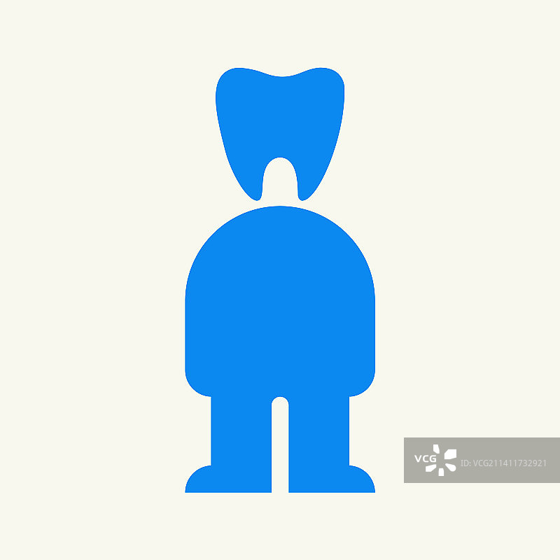 人体牙齿Logo设计理念图片素材