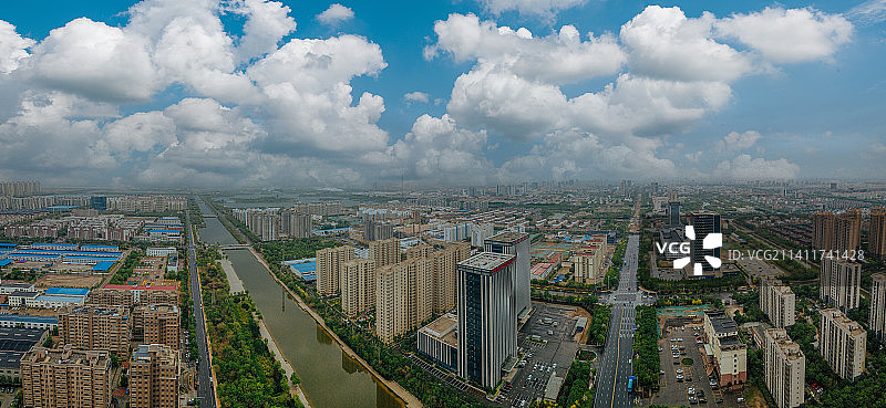 东营 东营区 地标 航拍素材 山东 东营市 城市 商业 风光图片素材