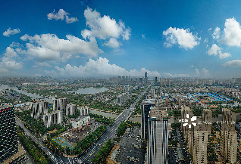 东营 东营区 地标 航拍素材 山东 东营市 城市 商业 风光图片素材