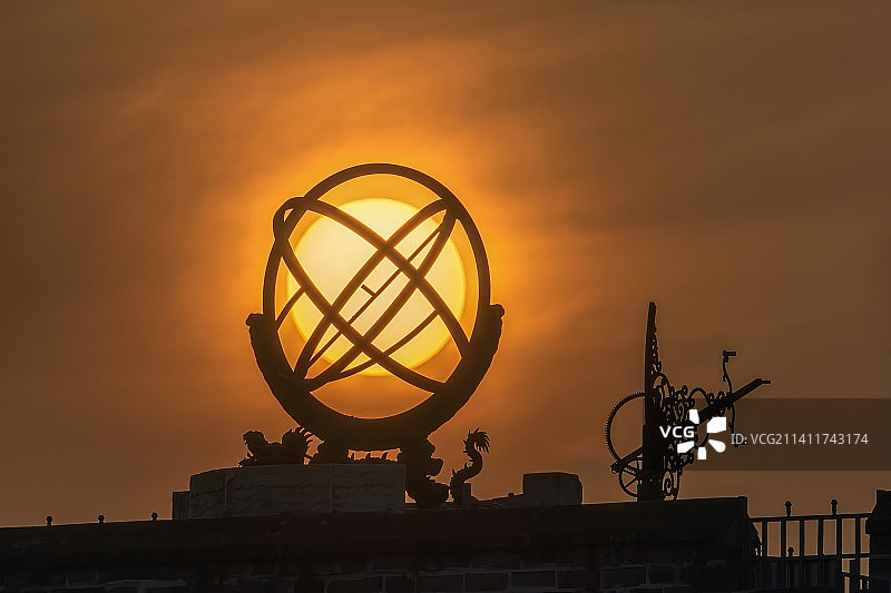 古观象台悬日图片素材