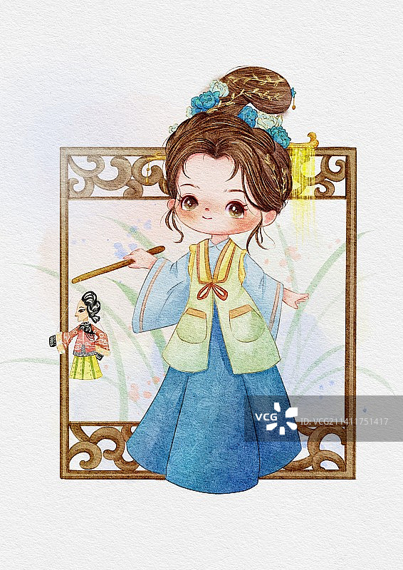 国风非遗系列•皮影戏图片素材