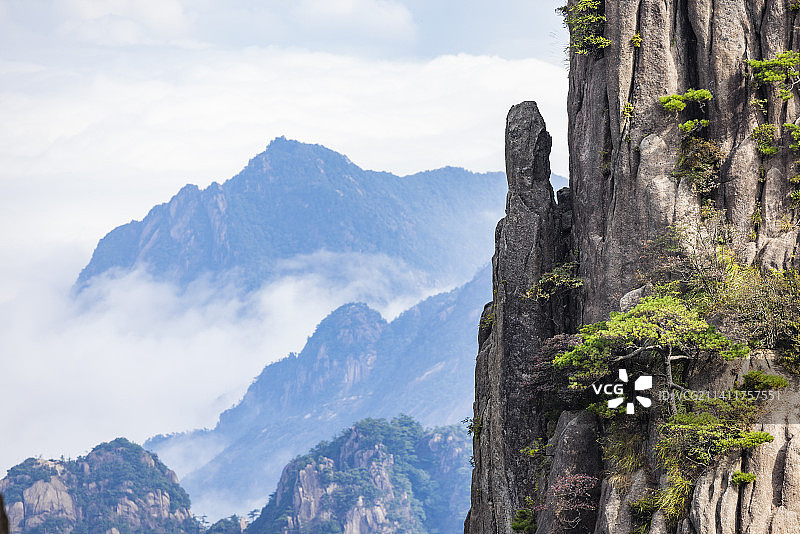 安徽黄山风景区自然风光图片素材